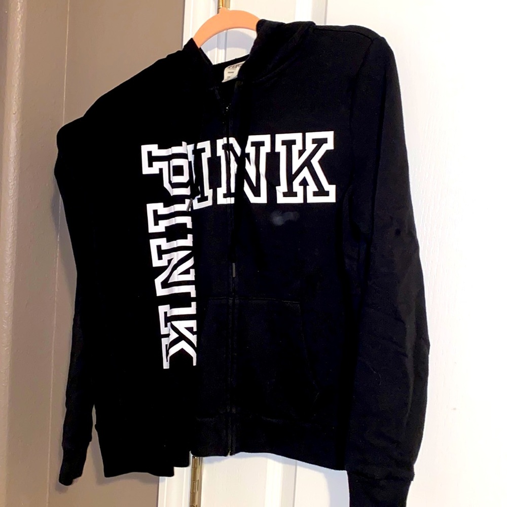 Victoria’s Secret pink 3 piece black jogger set